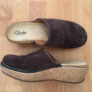 Clarks platform Mules/slides/clogs Sandals 7